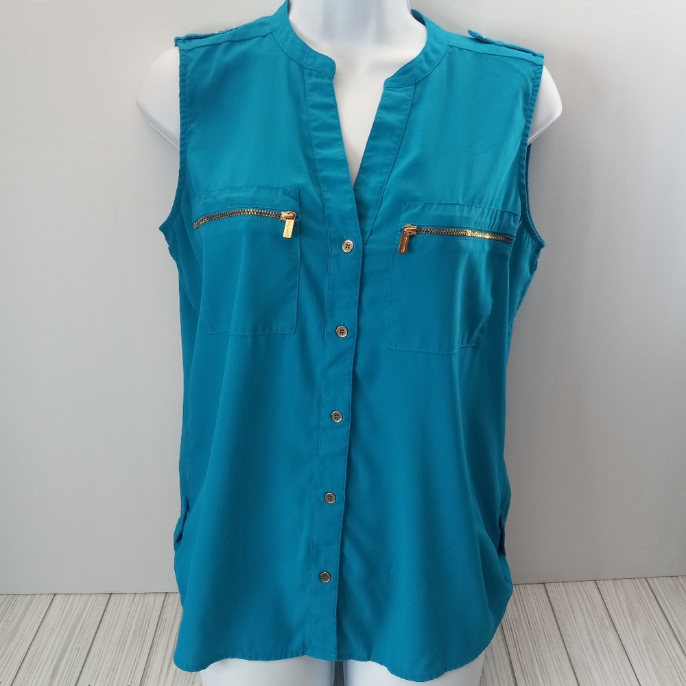 Calvin Klein Sheer Sleeveless Top
